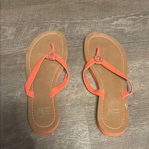 American Eagle Outfitters Women's Orange Flip Flops